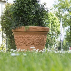 Vazonas SUNNY 22 L D400xH307 mm plytų sp. Prosperplast