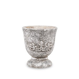 Vazonėlis betoninis pilkas 18,5x16,5x16,5 cm 137954