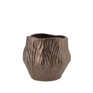 Vazonas keramikinis rudas/bronzos sp. D25xH21,5 cm Multan 101108