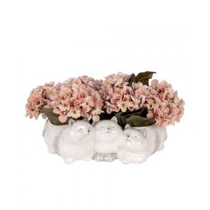 Vazonas keramikinis Katinai 27x16x10 cm Clayre