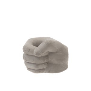 Vazonas betoninis Kumštis 12x10x9,5 cm (vidinis diametras 3,5 cm) 4Living 612545