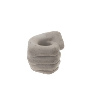 Vazonas betoninis Kumštis 12x10x9,5 cm (vidinis diametras 3,5 cm) 4Living 612545