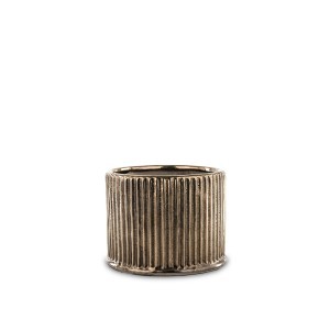 Vazonas keramikinis bronzos sp.Vintage 11x14x14 cm 142697