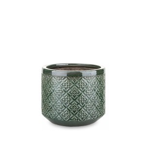 Vazonas keramikinis žalias Porto 16x19x19 cm 138467