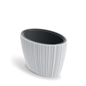 Vazonas ORO su įdėklu 63/24 L 395x595x380 mm balta sp. Prosperplast