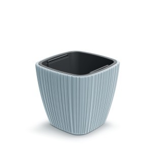 Vazonas ORO SQUARE su įdėklu 36/20 L 390x390x360 mm šv. pilka sp. Prosperplast