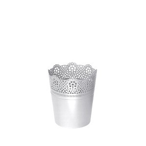 Vazonas LACE 0,5 L D112xH130 mm balta sp. Prosperplast