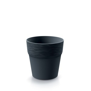 Vazonas FURU ROUND 1 l D147xH148 mm antracito sp. Prosperplast