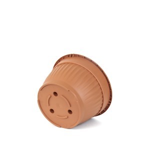 Vazonas TERRA 8,5 l D290xH180 mm ruda sp. Prosperplast