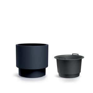 Vazonas HEOS su įdėklu 40/20 l D395xH370 mm antracito sp. Prosperplast