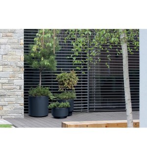 Vazonas HEOS su įdėklu 40/20 l D395xH370 mm antracito sp. Prosperplast