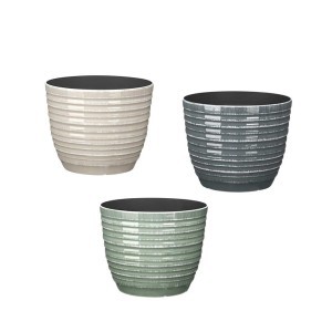 Vazonas plastikinis D25xH20 cm (mix) Ibergarden 11488