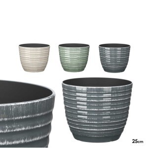 Vazonas plastikinis D25xH20 cm (mix) Ibergarden 11488