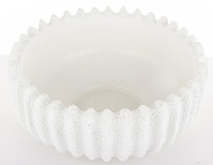 Vazonas keramikinis baltas 10x24x24 cm 182270