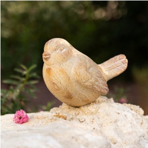 Sodo dekoracija Paukštelis polirezininė 13,5x11,5x18 cm Atmosphera 206235