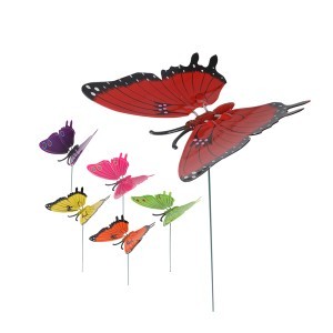 Sodo dekoracija Drugelis įsmeigiama (mix) 20x22x70 cm Sunnydays 53282