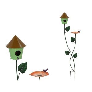 Dekoracija įsmeigiama metalinė Paukštelis 114x33x15 cm 8445393402567