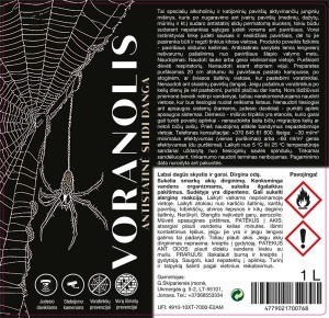 Voranolis antistatinė slidi danga voratinklių prevencijai 1 l