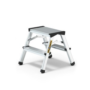 Kopėčios aliumininės dvipusės 2x2 laipteliai (125 kg) DRABEST DD2