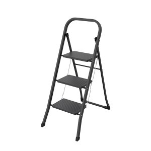 Kopėčios 3 laiptelių Minifero PRO juoda sp. (150 kg) DRABEST ST-MF3