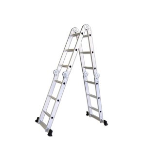 Kopėčios aliumininės daugiafunkcinės 4x3 laipteliai 3,7 m 150 kg 1215902 Crownma