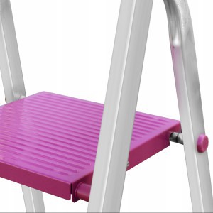 Kopėčios aliumininės 4 laiptelių violetinė sp. DRABEST ALDP+K4