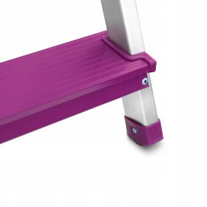 Kopėčios aliumininės 4 laiptelių violetinė sp. DRABEST ALDP+K4