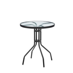 Sodo staliukas D60xH70 cm metalas/stiklas 4Living 604243