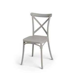 Kėdė plastikinė pilkos spalvos 46x44x82,5 cm Giftdecor 12067