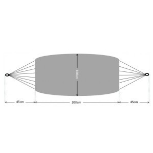 Hamakas 200x100 cm iki 150 kg HAM2603