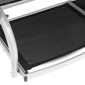 Sūpynės sodo trivietės 202x170x120 cm juodos, max 320 kg 4Living 248606