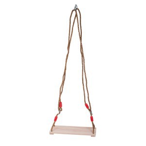 Sūpynės medinis pagrindas: 40x16 cm virvių ilgis: 108-192 cm iki 100 kg 18200