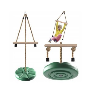 Sūpynės laipynės vaikams max 75 kg žalios 27117_Z
