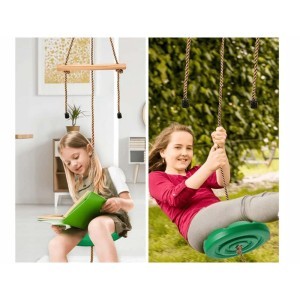 Sūpynės laipynės vaikams max 75 kg žalios 27117_Z