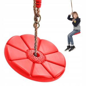 Sūpynės plastikinės apvalios max 75 kg D27 cm raudonos 01534_CZE