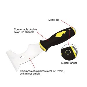 Gremžtukas dažams multifunkcinis 75 mm 6IN1 1130803 Crownman (12)