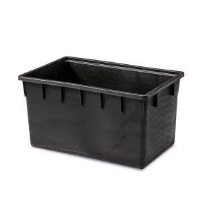 Dėžė/vonelė plastikinė 250 l 94x63x57 cm juoda 62500 Stefanplast
