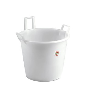 Kubilas nemaistinis baltas su rankenomis 100 l D65xH47 cm 32651 Italija STEFANPL