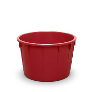 Kubilas nemaistinis tamsiai raudonas 280 l D90xH57 cm 45286 Italija STEFANPLAST