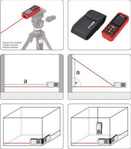 Lazerinis atstumo matuoklis su skaičiavimu 0.2-40 m YT-73126 YATO