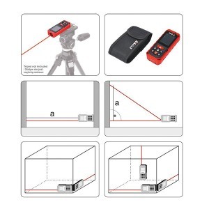 Lazerinis atstumo matuoklis su skaičiavimu 0.2-60 m YT-73127 YATO