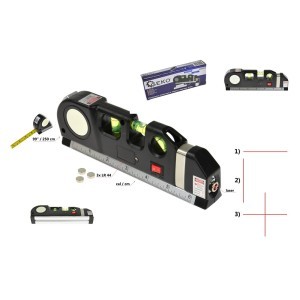 Gulsčiukas lazerinis daugiafunkcinis2,5 m GEKO G03310