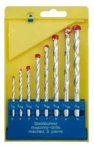 Grąžtai betonui 8 vnt. 3-10 mm T410090   nk