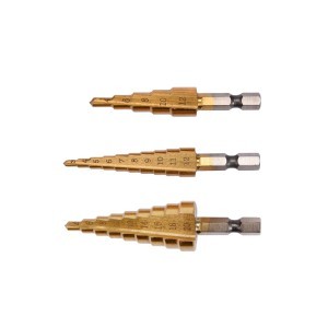 Grąžtai skylės platinimui pakopiniai 3 vnt. 3-20 mm YT-44731 YATO