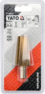 Grąžtas skylės platinimui pakopinis 20-30 mm YT-44747 YATO