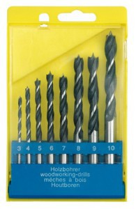 WOOD DRILL SET 8PCS 3-10MM