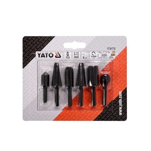 Frezos metalui 3 vnt. ir medžiui 3 vnt. 6-15 mm YT-61712 YATO