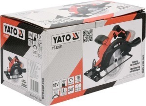 Pjūklas diskinis akumuliatorinis 18V b/a 165 mm YT-82811 YATO SYS18V