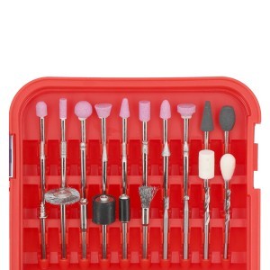 Šlifavimo antgalių rinkinys mini šlifuokliui 157 vnt. YT-34670 YATO