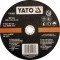 Diskas metalo pjovimo 230*2.0*22 mm YT-5927 YATO (5/25)